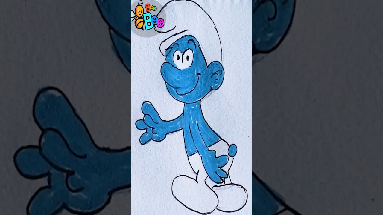 How to Draw Clumsy Smurf 
