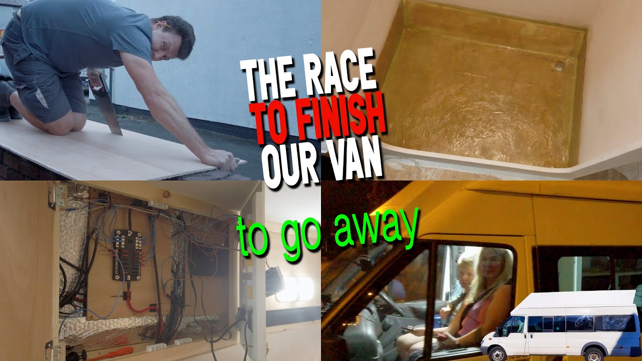 VAN BUILD SHOWER 🚿 FIBREGLASS!!! AT THE END OF THE VAN BUILD..... FOR