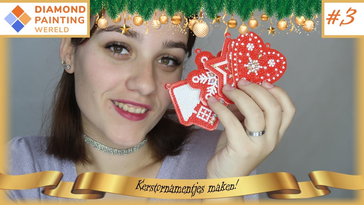 Kerstornamentjes maken ✩ Diamond Painting December 2020