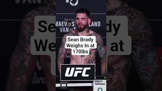UFC 328 Official Weigh-In Results: Sean Brady Weighs In at 170lbs #ufc328 #ufc #mma #seanbrady