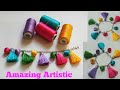 How to make silk thread bracelet// DIY silk thread tassle bracelet with beads