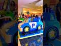 💙🚓 The funny blue police car meets a playful green car—what happens next? 😂🚗💚 #cute #cocomelon