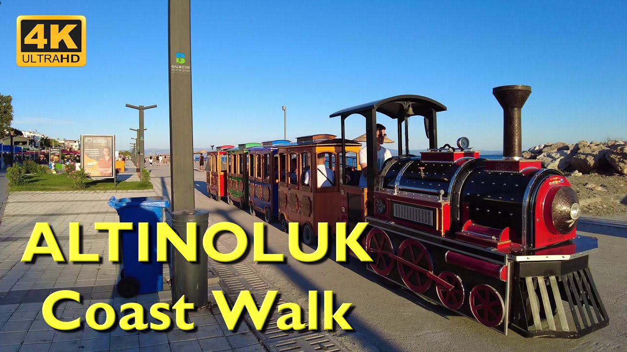 Altınoluk Walking Tour 4K UHD 50fps | Republic Square - Coast - Altınoluk Kordon