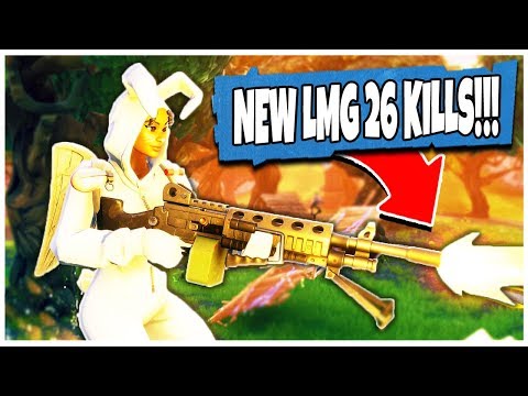 NEW FORTNITE LMG 26 KILL GAMEPLAY in FORTNITE: BATTLE ROYALE