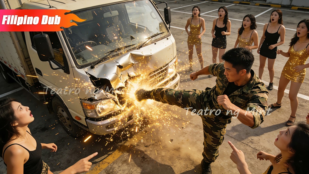 Siya ay espesyal na sundalo. Sinipa niya ang trak at tumaob, kaya namangha ang lahat.