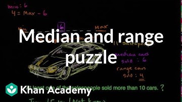 Median and range puzzle | Data and statistics | 6th grade | Khan Academy