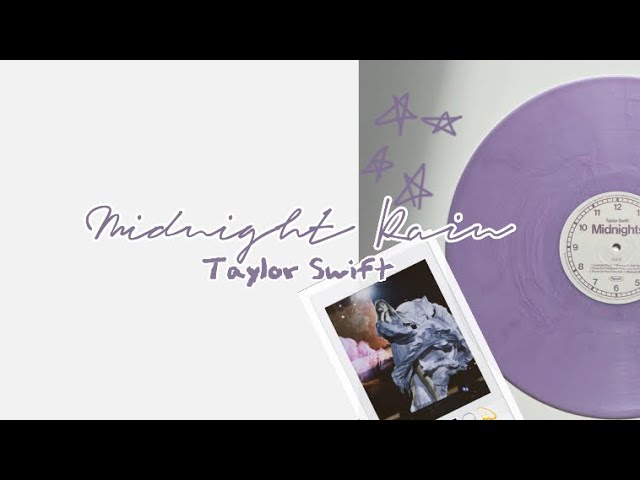 Taylor Swift - midnight rain (lyrics video)