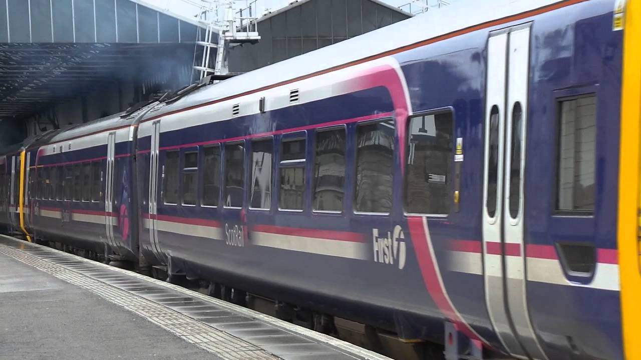 First Scotrail Class 158707 - 158704 Leaving Inverness Station