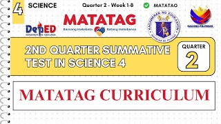 2ND QUARTER SUMMATIVE TEST IN SCIENCE 4 WITH ANSWER KEY MATATAG CURRICULUM #matataggrade4