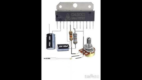 How to Make a Powerful Audio Amplifier Using CD6283 IC  Circuit #diy #diyprojects