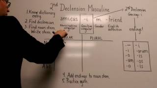 Latin 2nd Declension Masculine