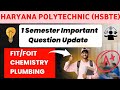 Hsbte 1st Semester Important Questions Update// Haryana Polytechnic Latest Update// Hsbte