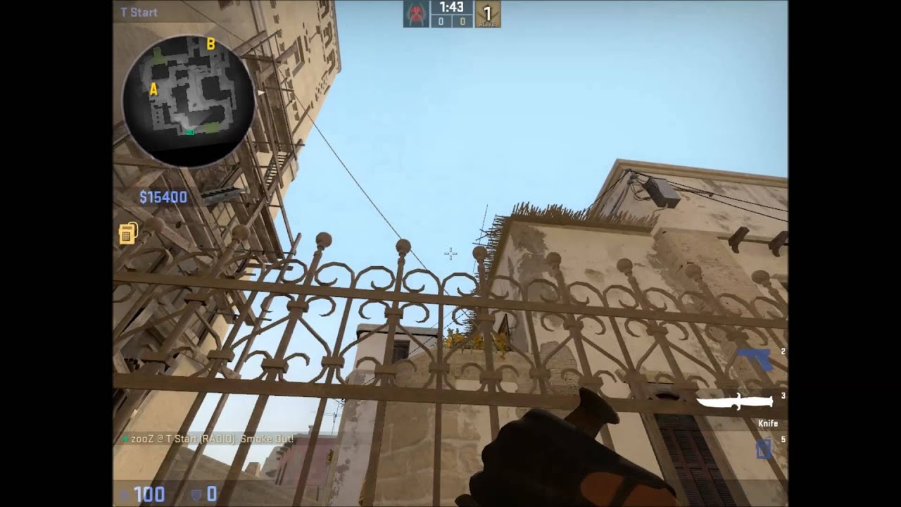 Smoke Mirage Window From T Spawn CS GO - YouTube