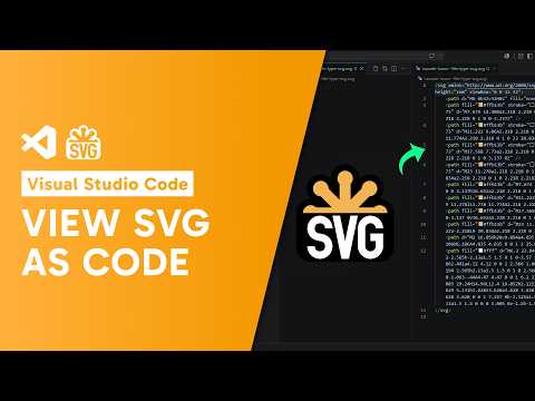 View SVG as text/image | VS Code Tip
