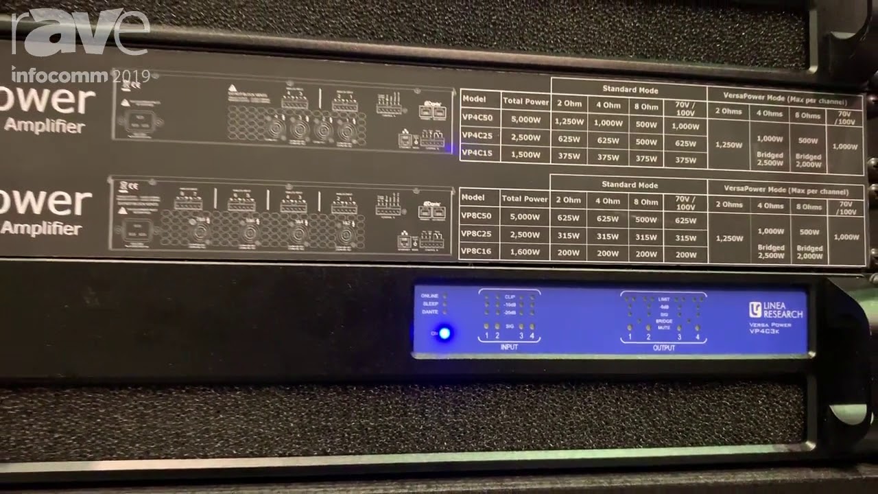 InfoComm 2019: Linea Research Intros VersaPower Series Power Amplifier
