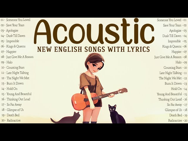 New Acoustic Songs 2025 🌸 Best English Songs with Lyrics 2025 Playlist of Top Hits