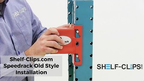 How To Install Speedrack Old Style Pallet Rack Clips - Shelf-Clips.com