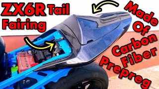 Carbon Fiber Tail Fairings - ZX6R build PT. 5