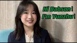 Yunzhu Liu | Babson Application video