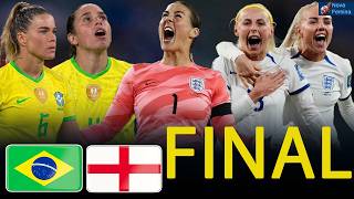 90+3’ EQUALIZER & PENALTY CHAOS! England Outlast Brazil In Finalissima Thriller | Highlights