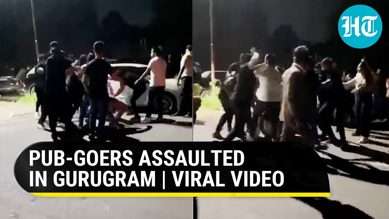 On Cam High drama outside Gurugram Pub as bouncers assault youth