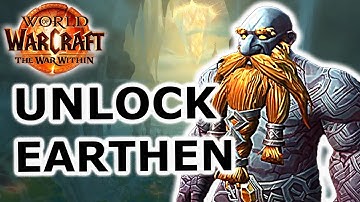 Unlock EARTHEN WoW Allied Race in the War Within