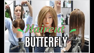 Научу Самой популярной стрижке 2024 в TIKTOK. Стрижка Батерфляй. Butterfly HAIRCUT. Видеоурок.