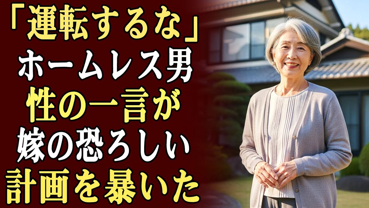ホームレスの男性に「車を運転するな」と警告された。私は恐怖した――嫁がブレーキを切り、爆発装置まで仕掛けていたのだ。