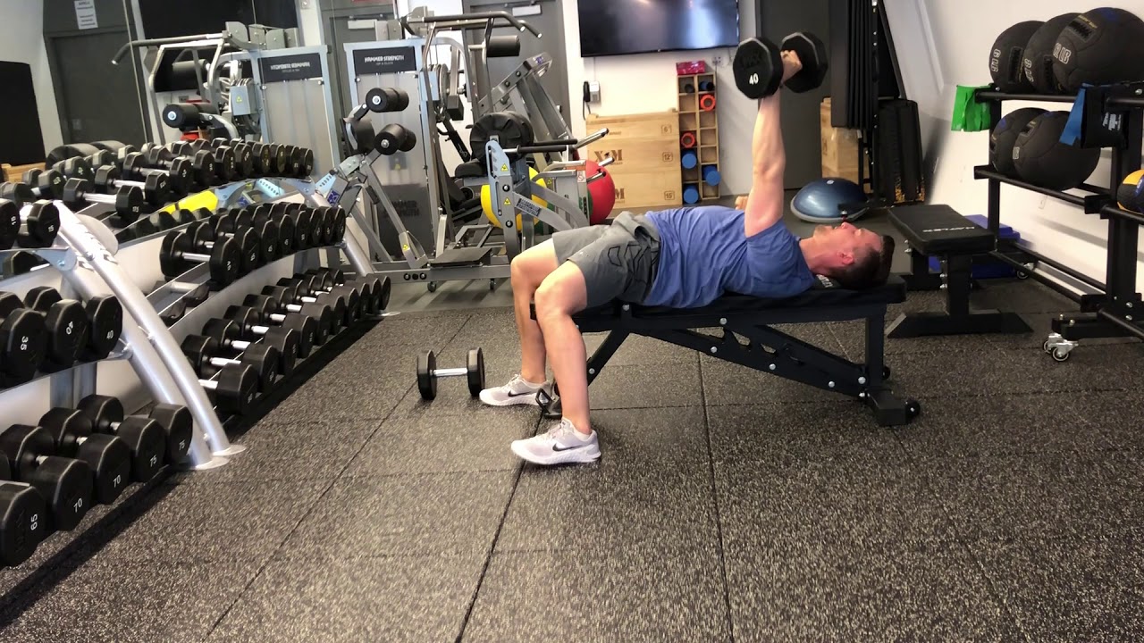 1 Arm Dumbbell Bench Press Off Set Youtube