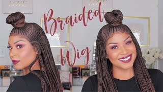 10 Min Braids with Top Knot