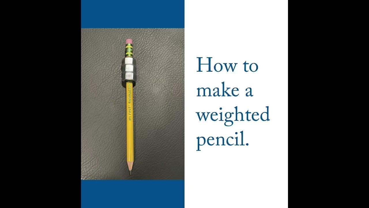 How To Make A Weighted Pencil YouTube
