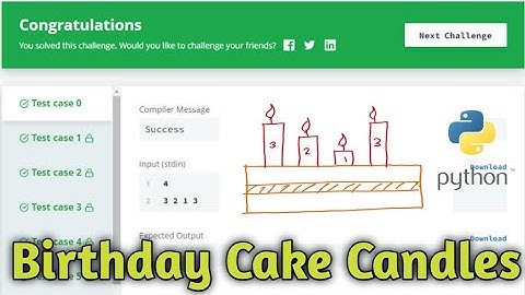 Birthday Cake Candles Hackerrank || Python Problem Solving
