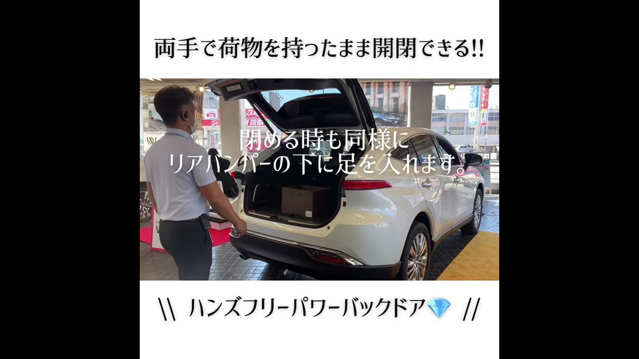 ハリアー イージーオープンキット ハンズフリーパワーバックドア 電動リアゲート 80ハリアーGグレードにハンズフリーパワーバックドア（イージー