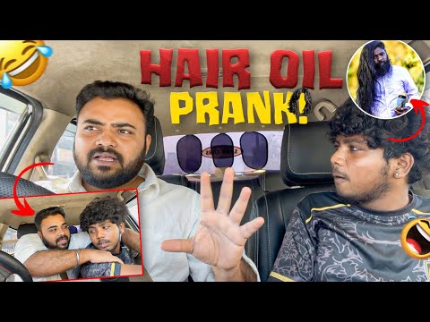 Hair Oil Prank 🤣 | மூலிகை எண்ணெய் 🤣 | funny traps | Tamil Taxi Car Pranks