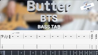 방탄소년단 Bts Butter 베이스 커버 Bass Cover Bass Tab Youtube