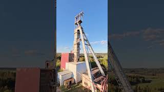 Abandoned uranium mine headframe - Urbex #drone #urbex #postapocalyptic #uranus #avata360 #fpv