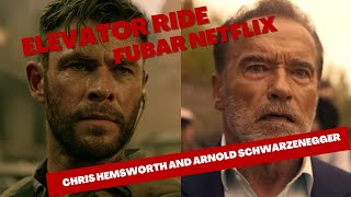 Chris Hemsworth and Arnold Schwarzenegger | Elevator Ride | Nobody Hits Like Netflix