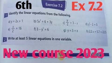 Exercise 7.2 class 6th Maths new course 2023 kptbb and ptb| unit 7 Ex 7.2 Maths class 6th SNC