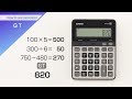 Casiohow to use calculator gt key