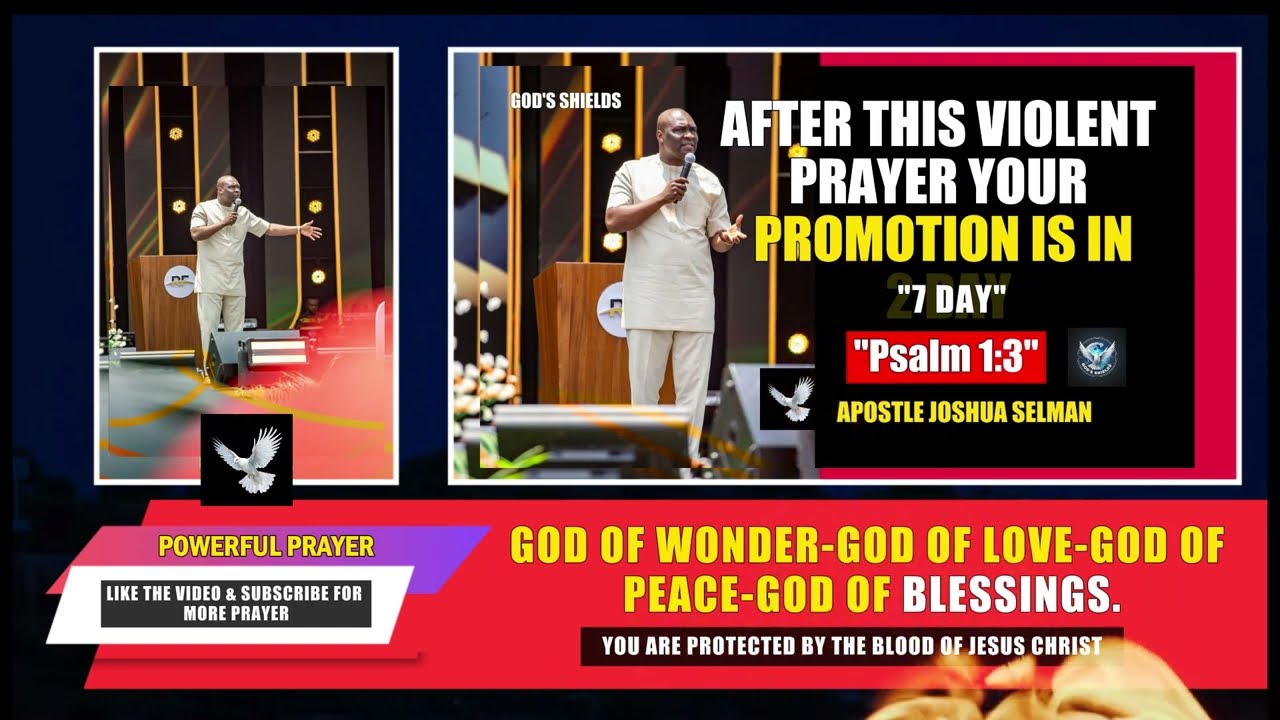 Вступайте в новую неделю с Божьей силой, прежде чем враг это сделает. Апостол Джошуа Селман.