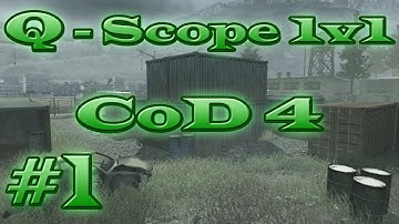CoD 4 Modern Warfare | 1v1 Quick-Scope match vs IaMAZEu_| Shipment |