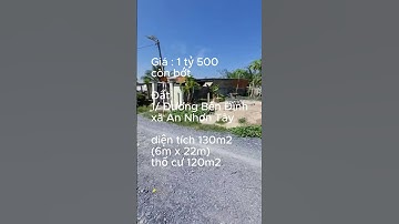Đất 1/ Đường Bến Đình, xã An Nhơn Tây, chỉ 1 tỷ 500 (S417) #datcuchi #shorts