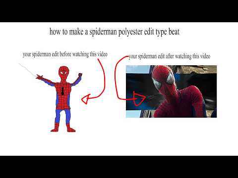 how to make a spiderman polyester edit type beat