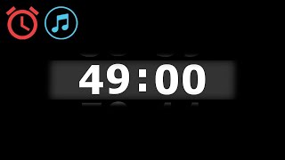 Information 49 Minutes Countdown Timer with Clock Sound & Background Music Guide