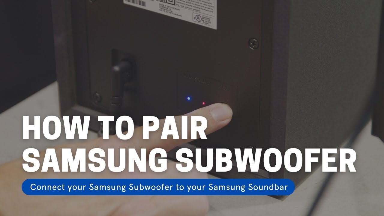 2. Press the ID set button on the subwoofer