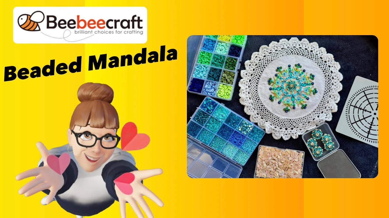 Beaded Mandala Beebeecraft - YouTube