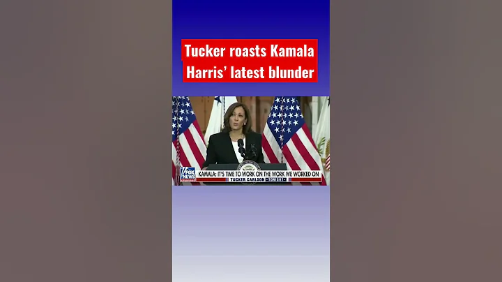 Tucker reacts to Kamala Harris word salad #shorts