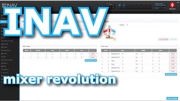 The future is here: completely new MIXER GUI for INAV!