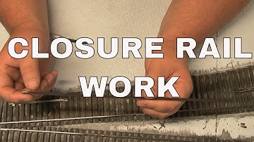 Hand Laying O Scale Track Part 6 Closure rail work on #8 Turnout