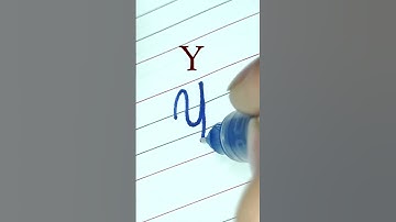 How to write Capital letter Y | Cursive writing A to Z #cursivewriting #handwriting  #shorts